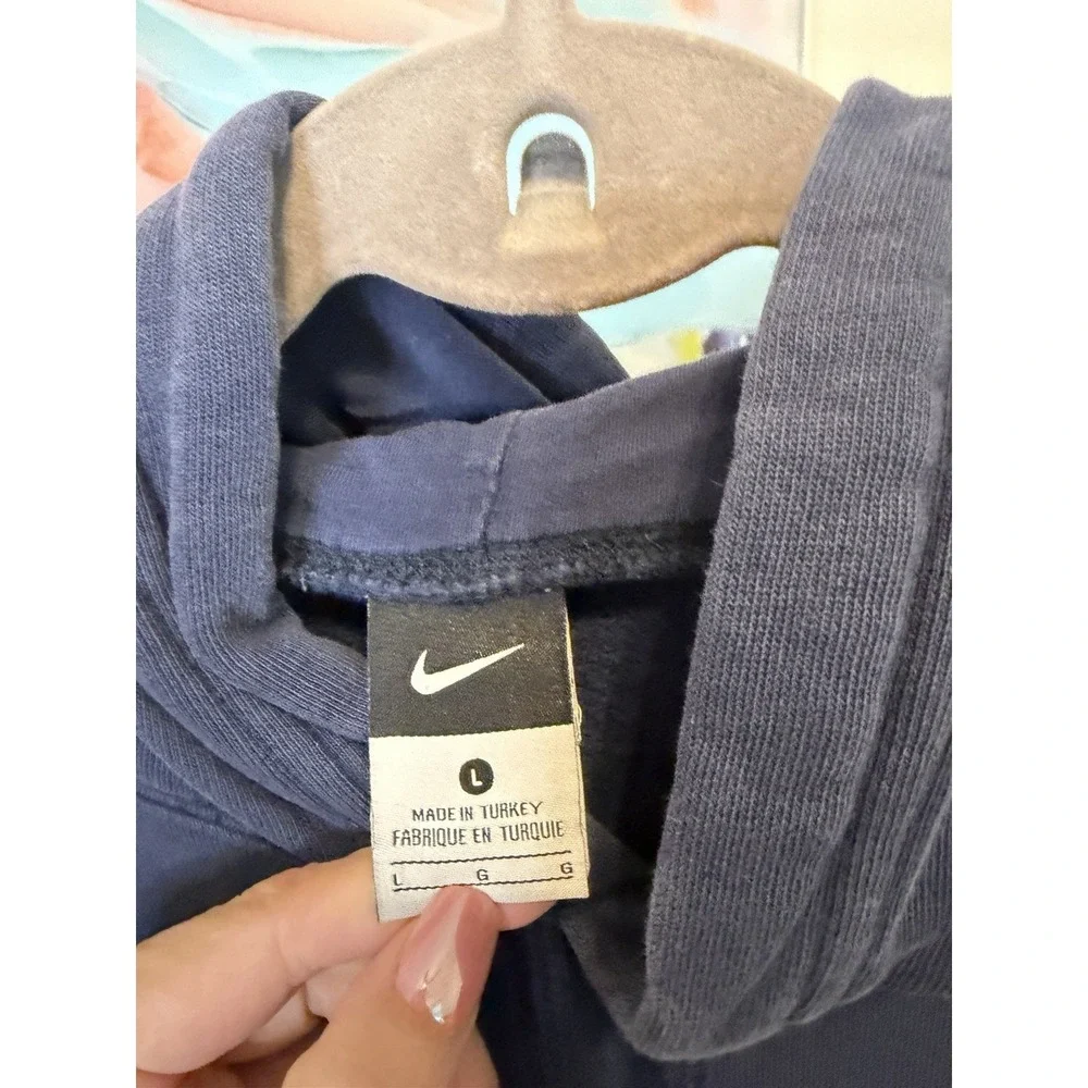 Nike Men's Just Do‎ It Phys Ed. Pullover Hoodie Navy Blue • Large